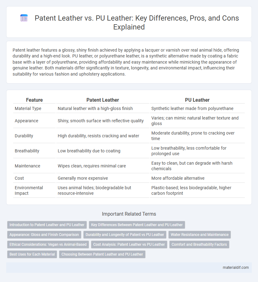 Patent Leather vs. PU Leather: Key Differences, Pros, and Cons Explained