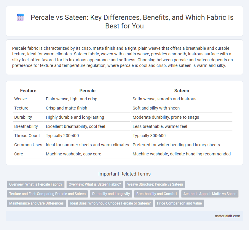 Percale vs Sateen: Key Differences, Benefits, and Which Fabric Is Best for You