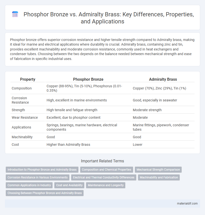 Phosphor Bronze vs. Admiralty Brass: Key Differences, Properties, and Applications