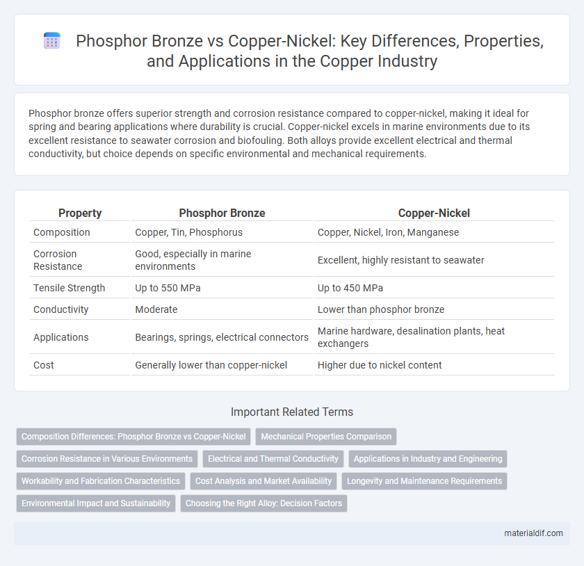 Phosphor Bronze vs Copper-Nickel: Key Differences, Properties, and Applications in the Copper Industry
