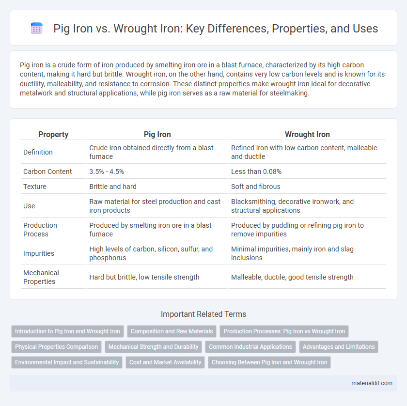 Pig Iron vs. Wrought Iron: Key Differences, Properties, and Uses