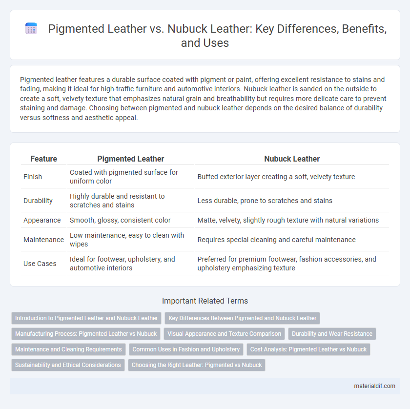 Pigmented Leather vs. Nubuck Leather: Key Differences, Benefits, and Uses