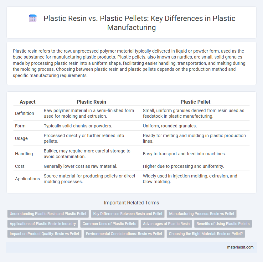 Plastic Resin vs. Plastic Pellets: Key Differences in Plastic Manufacturing