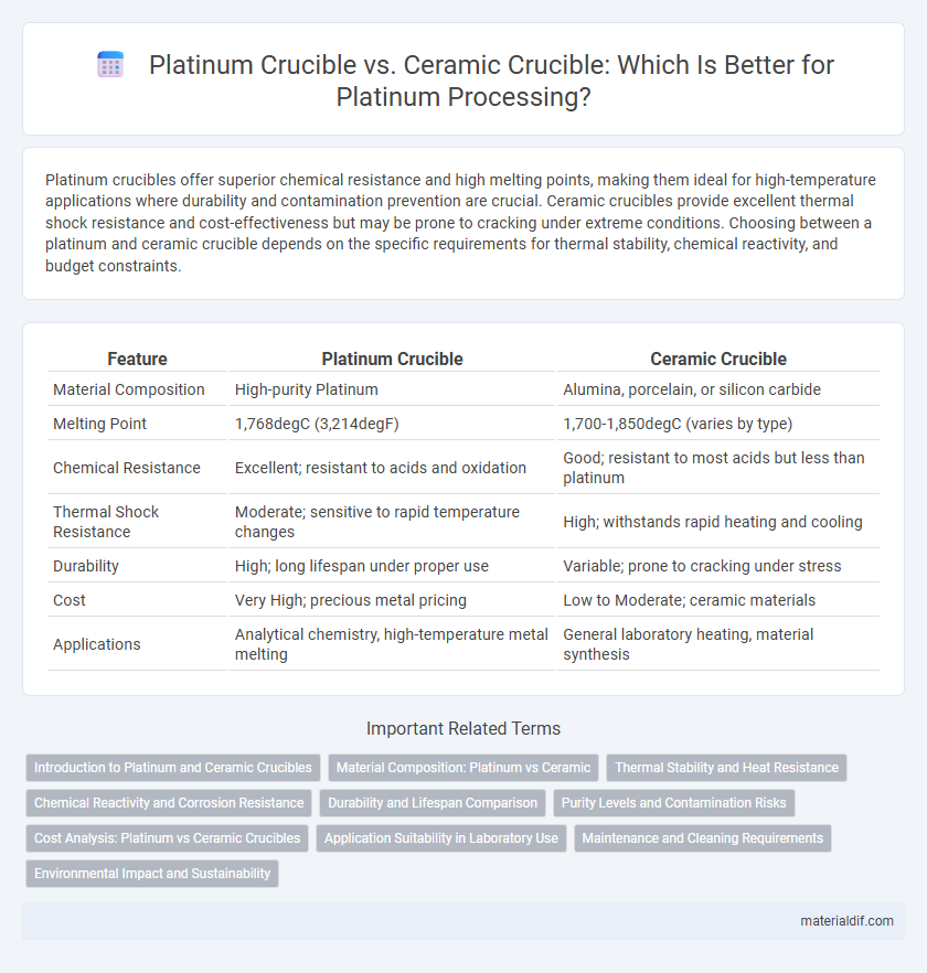 Platinum Crucible vs. Ceramic Crucible: Which Is Better for Platinum Processing?
