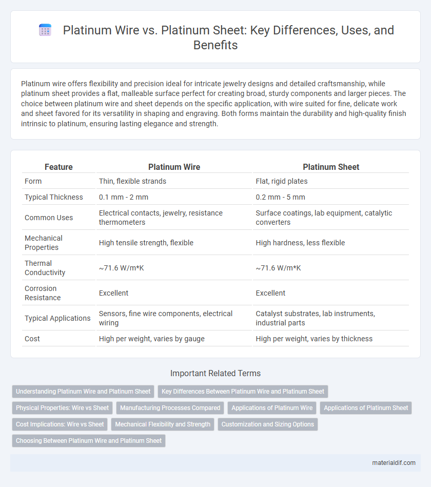 Platinum Wire vs. Platinum Sheet: Key Differences, Uses, and Benefits