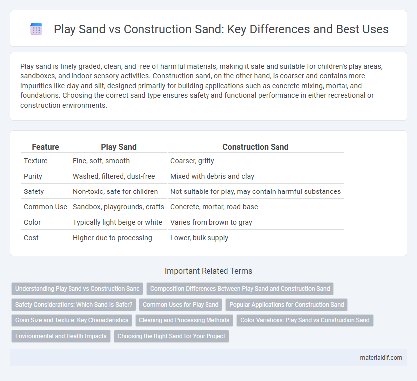 Play Sand vs Construction Sand: Key Differences and Best Uses