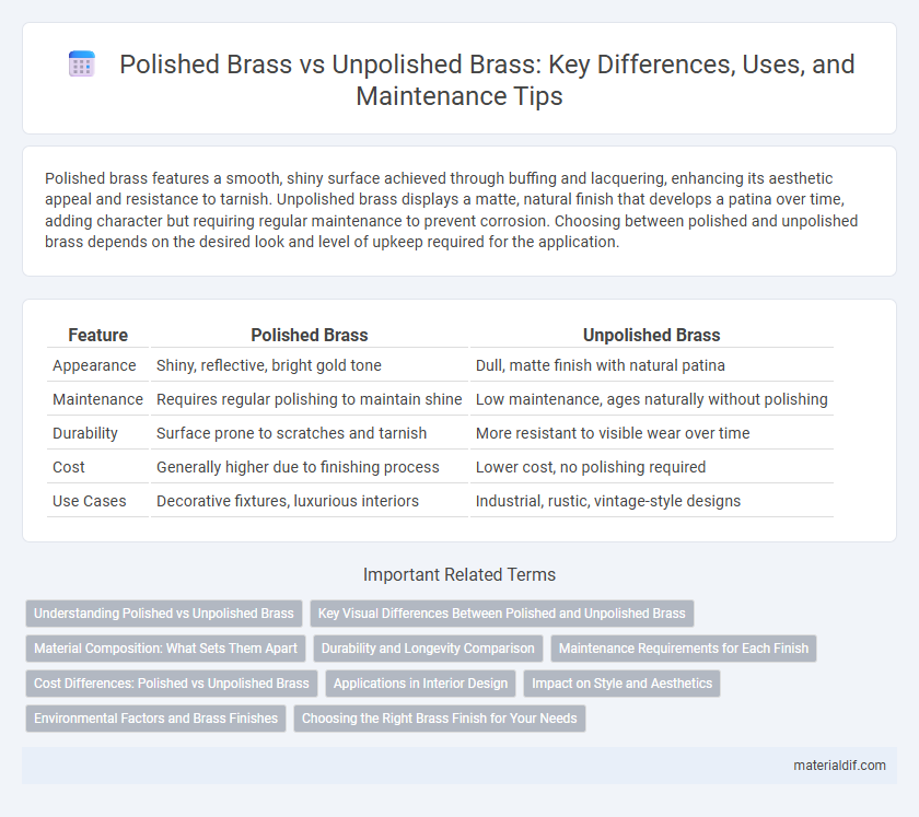 Polished Brass vs Unpolished Brass: Key Differences, Uses, and Maintenance Tips