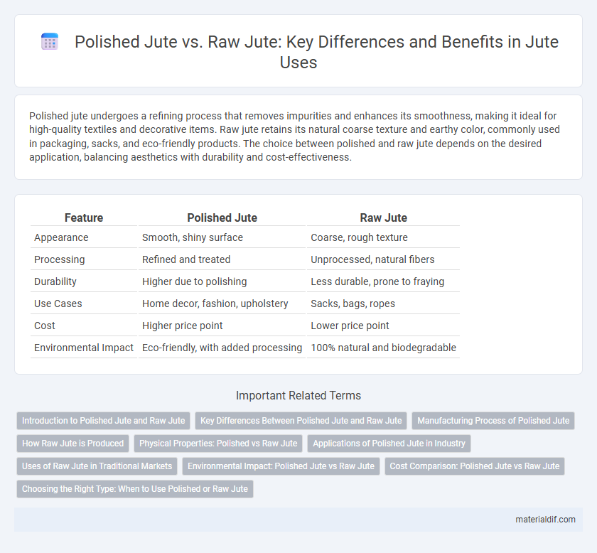 Polished Jute vs. Raw Jute: Key Differences and Benefits in Jute Uses