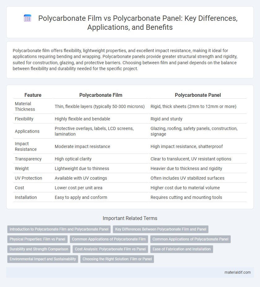 Polycarbonate Film vs Polycarbonate Panel: Key Differences, Applications, and Benefits