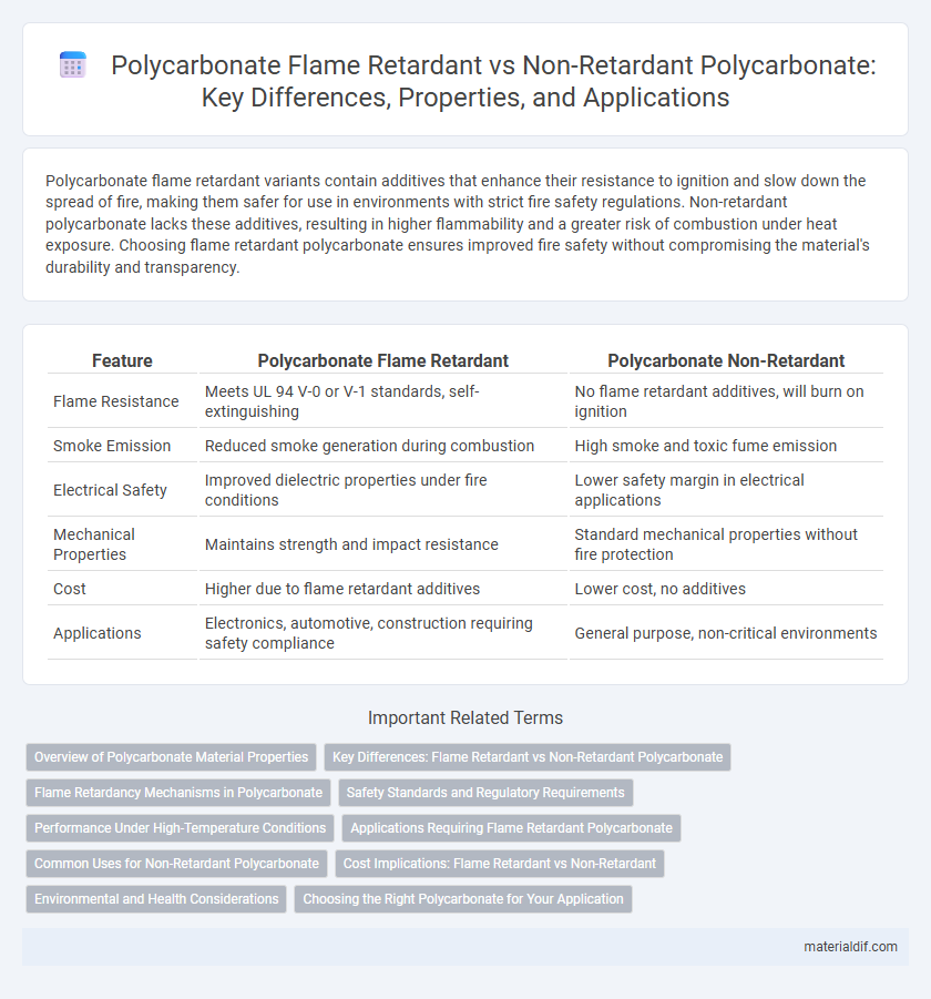 Polycarbonate Flame Retardant vs Non-Retardant Polycarbonate: Key Differences, Properties, and Applications