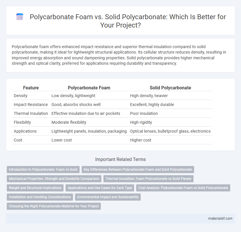 Polycarbonate Foam vs. Solid Polycarbonate: Which Is Better for Your Project?