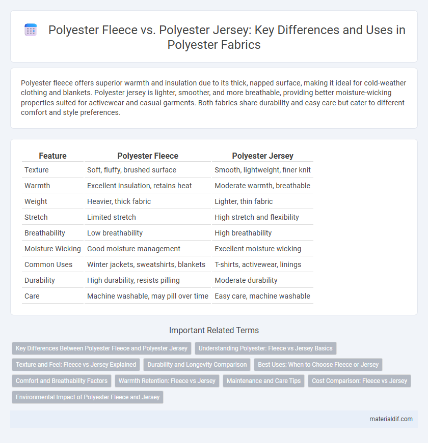 Polyester Fleece vs. Polyester Jersey: Key Differences and Uses in Polyester Fabrics