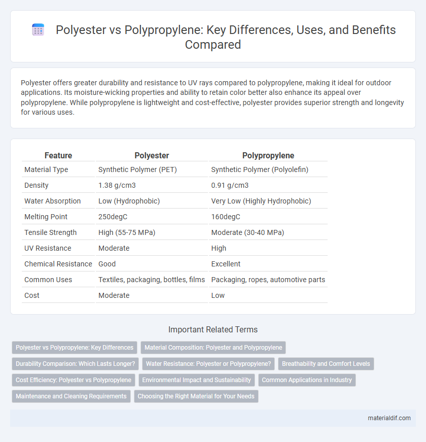 Polyester vs Polypropylene: Key Differences, Uses, and Benefits Compared