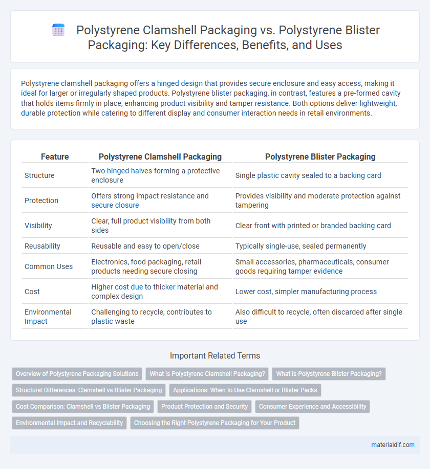 Polystyrene Clamshell Packaging vs. Polystyrene Blister Packaging: Key Differences, Benefits, and Uses