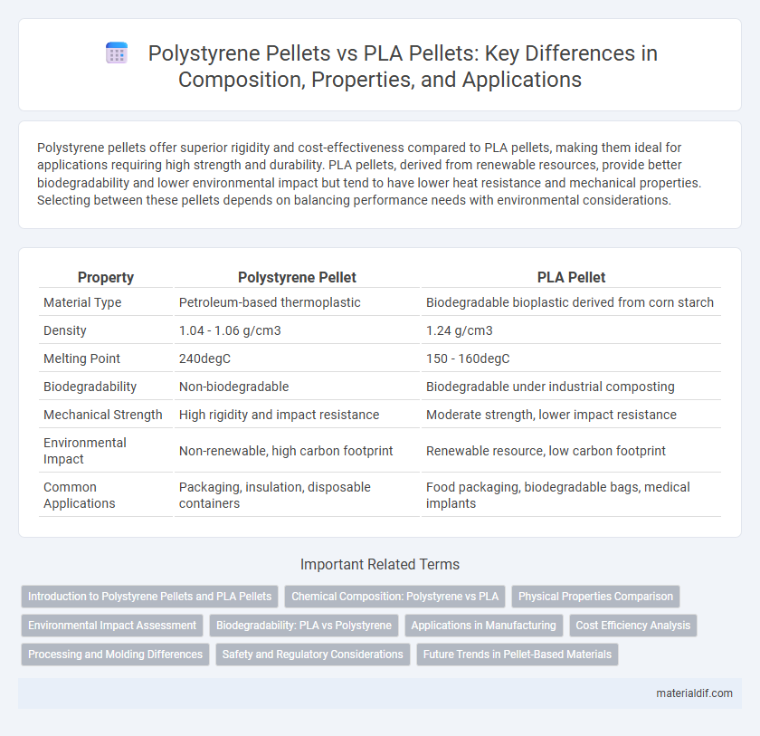 Polystyrene Pellets vs PLA Pellets: Key Differences in Composition, Properties, and Applications