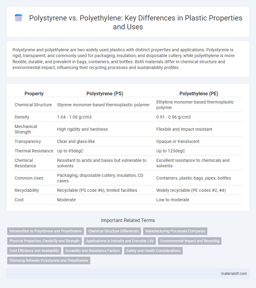 Polystyrene vs. Polyethylene: Key Differences in Plastic Properties and Uses