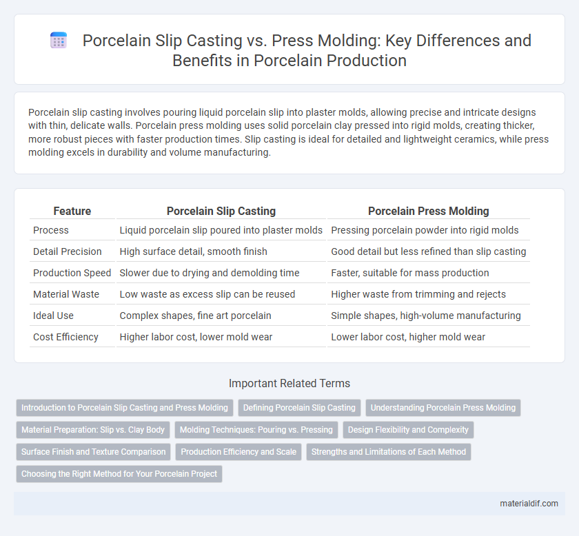 Porcelain Slip Casting vs. Press Molding: Key Differences and Benefits in Porcelain Production