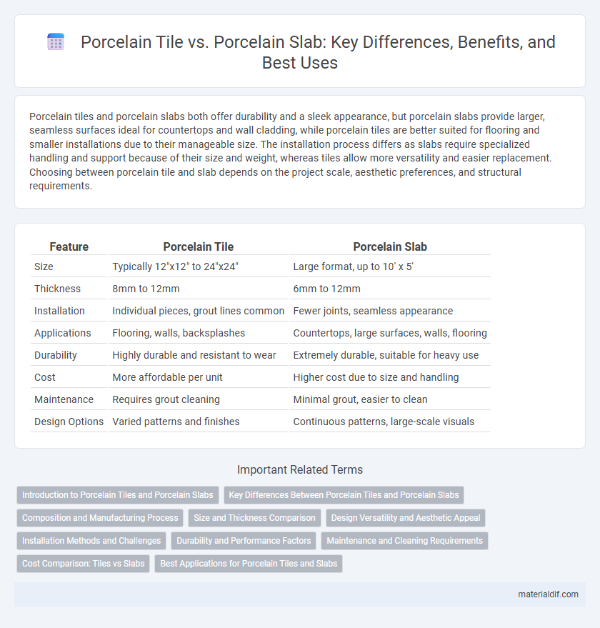 Porcelain Tile vs. Porcelain Slab: Key Differences, Benefits, and Best Uses