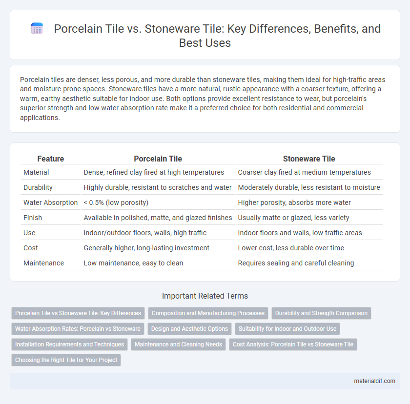 Porcelain Tile vs. Stoneware Tile: Key Differences, Benefits, and Best Uses