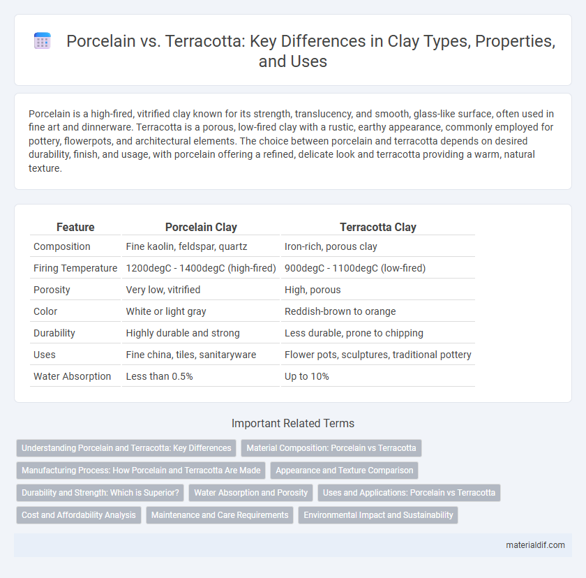 Porcelain vs. Terracotta: Key Differences in Clay Types, Properties, and Uses