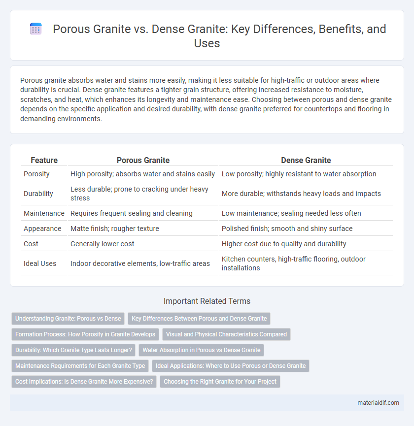Porous Granite vs. Dense Granite: Key Differences, Benefits, and Uses