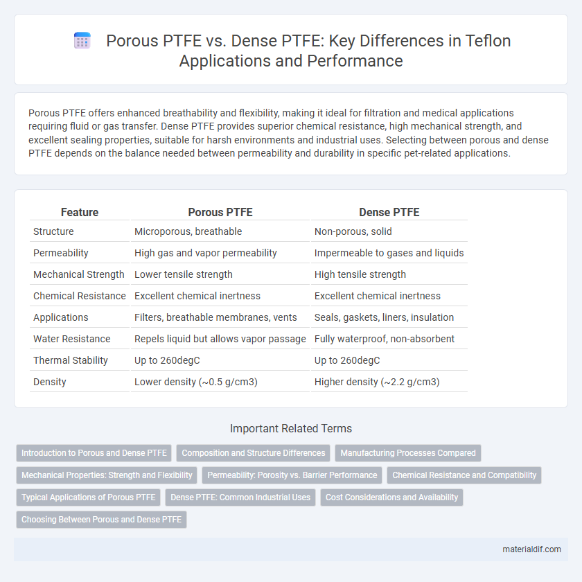 Porous PTFE vs. Dense PTFE: Key Differences in Teflon Applications and Performance