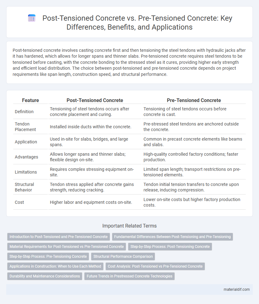Post-Tensioned Concrete vs. Pre-Tensioned Concrete: Key Differences, Benefits, and Applications