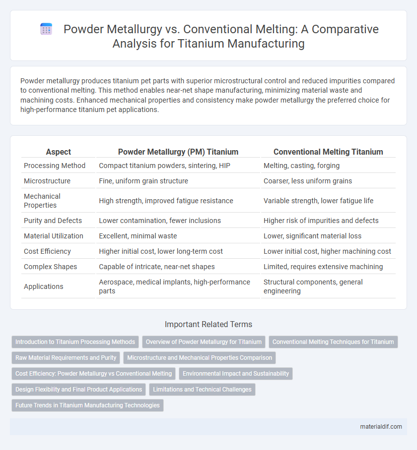 Powder Metallurgy vs. Conventional Melting: A Comparative Analysis for Titanium Manufacturing