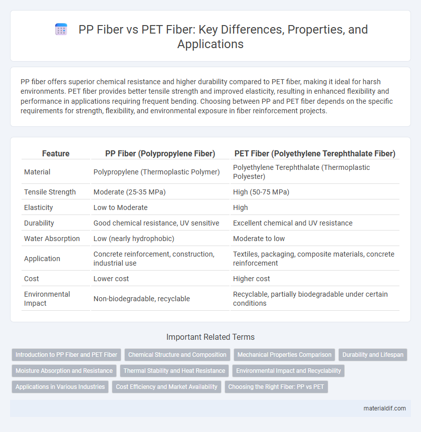 PP Fiber vs PET Fiber: Key Differences, Properties, and Applications