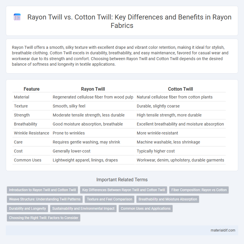 Rayon Twill vs. Cotton Twill: Key Differences and Benefits in Rayon Fabrics