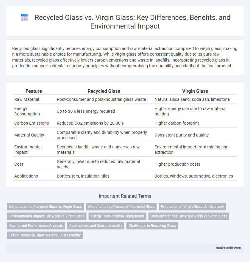 Recycled Glass vs. Virgin Glass: Key Differences, Benefits, and Environmental Impact