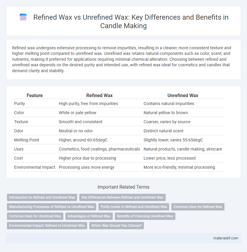 Refined Wax vs Unrefined Wax: Key Differences and Benefits in Candle Making