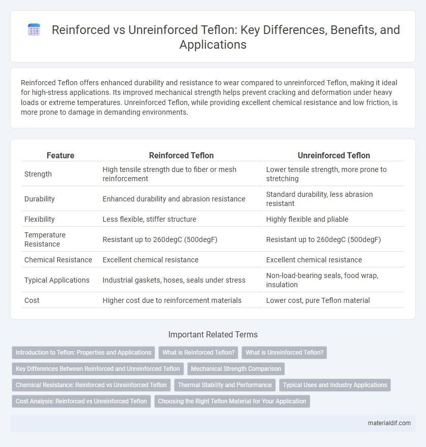 Reinforced vs Unreinforced Teflon: Key Differences, Benefits, and Applications