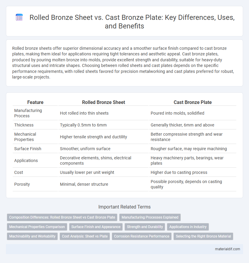 Rolled Bronze Sheet vs. Cast Bronze Plate: Key Differences, Uses, and Benefits