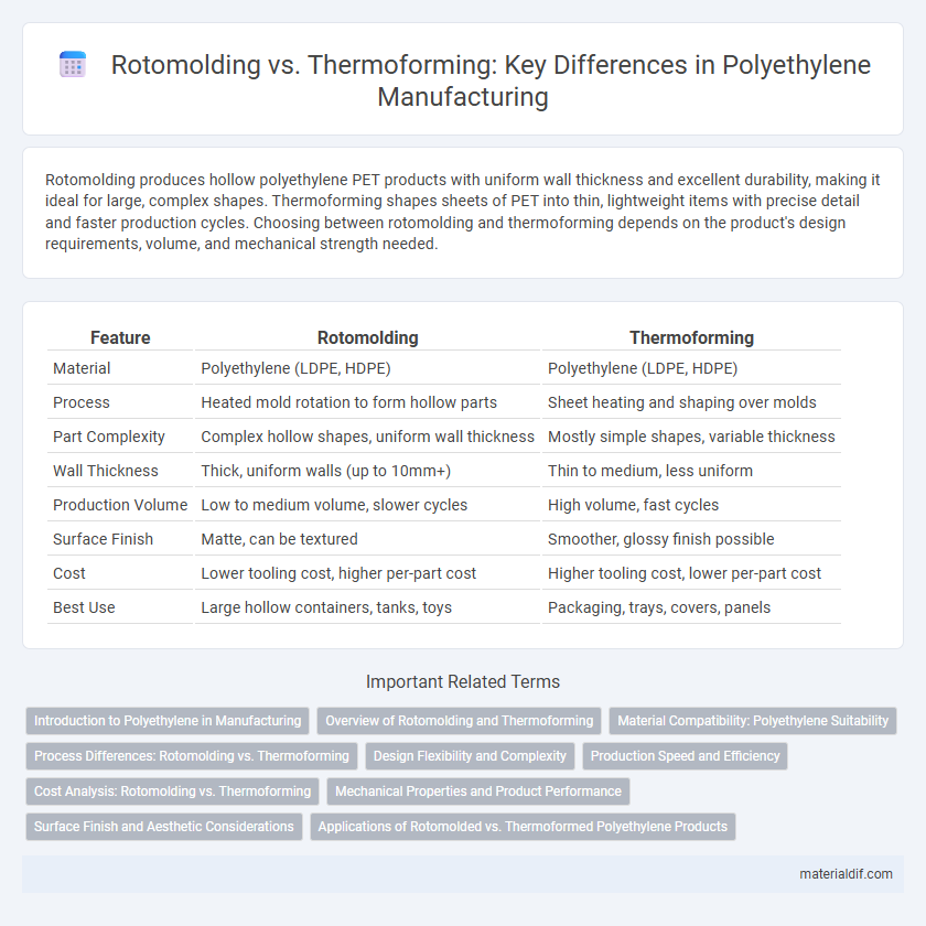 Rotomolding vs. Thermoforming: Key Differences in Polyethylene Manufacturing