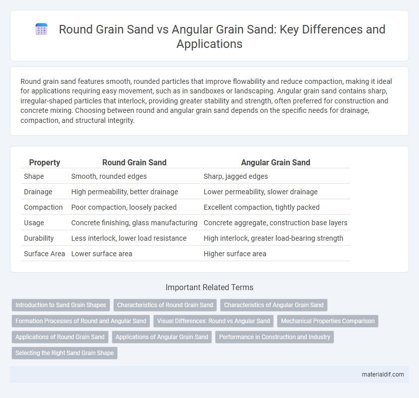 Round Grain Sand vs Angular Grain Sand: Key Differences and Applications