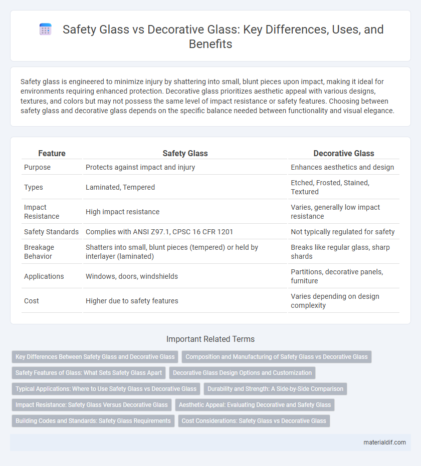 Safety Glass vs Decorative Glass: Key Differences, Uses, and Benefits