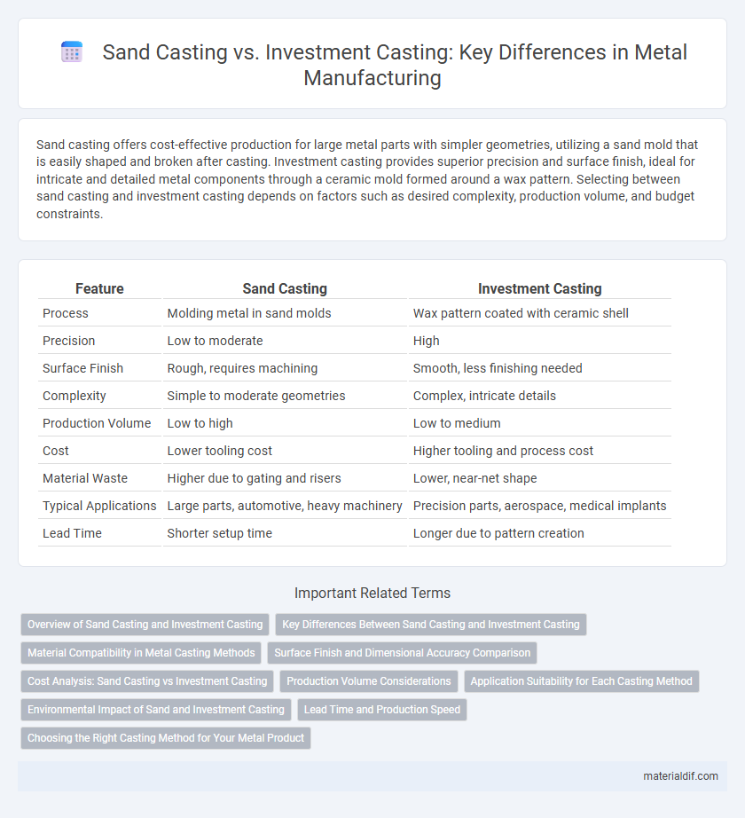 Sand Casting vs. Investment Casting: Key Differences in Metal Manufacturing
