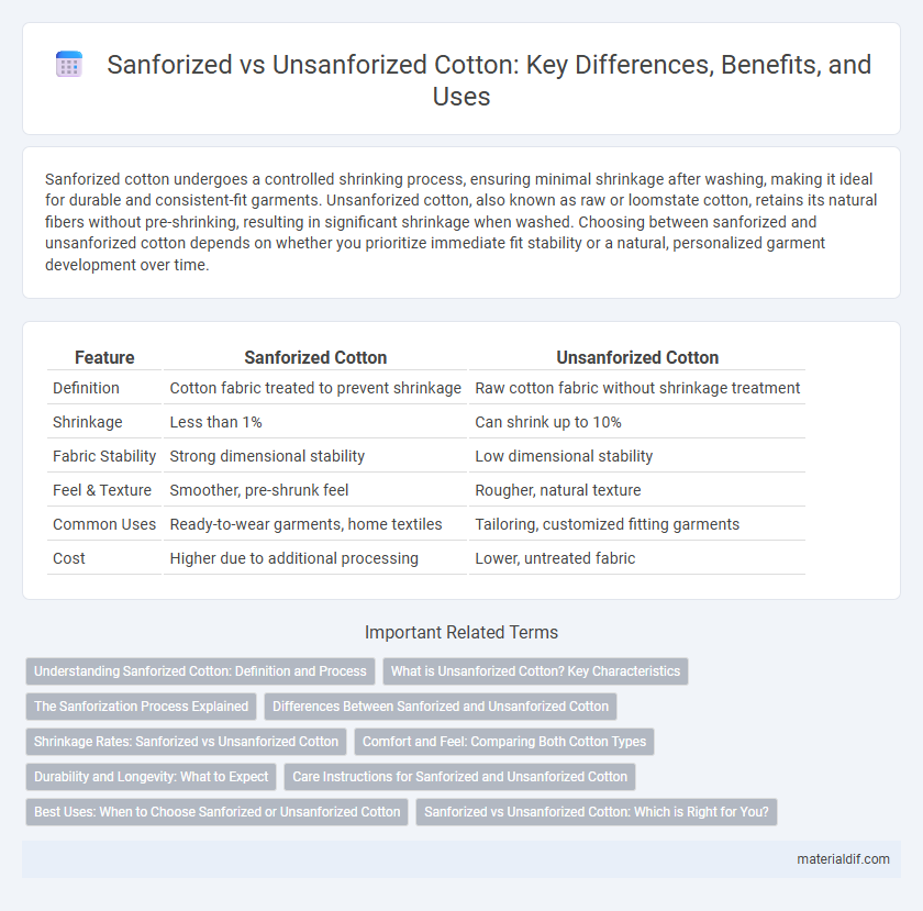 Sanforized vs Unsanforized Cotton: Key Differences, Benefits, and Uses