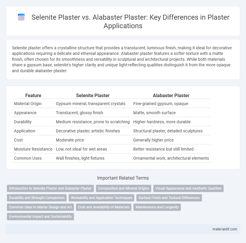 Selenite Plaster vs. Alabaster Plaster: Key Differences in Plaster Applications