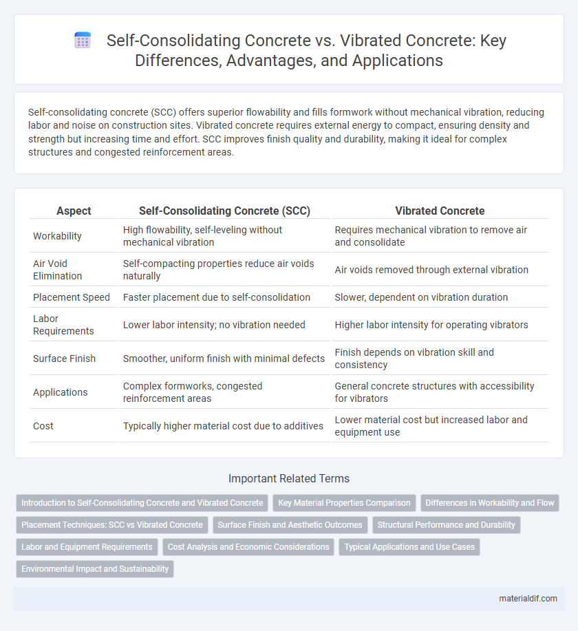 Self-Consolidating Concrete vs. Vibrated Concrete: Key Differences, Advantages, and Applications