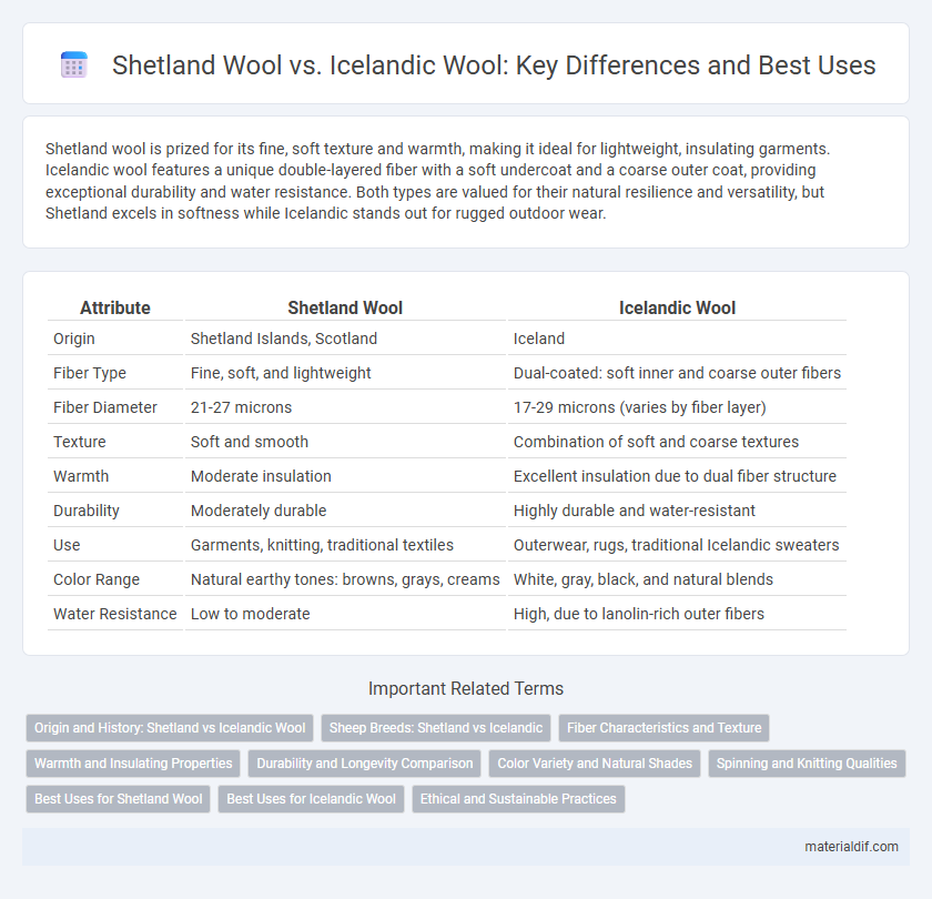 Shetland Wool vs. Icelandic Wool: Key Differences and Best Uses