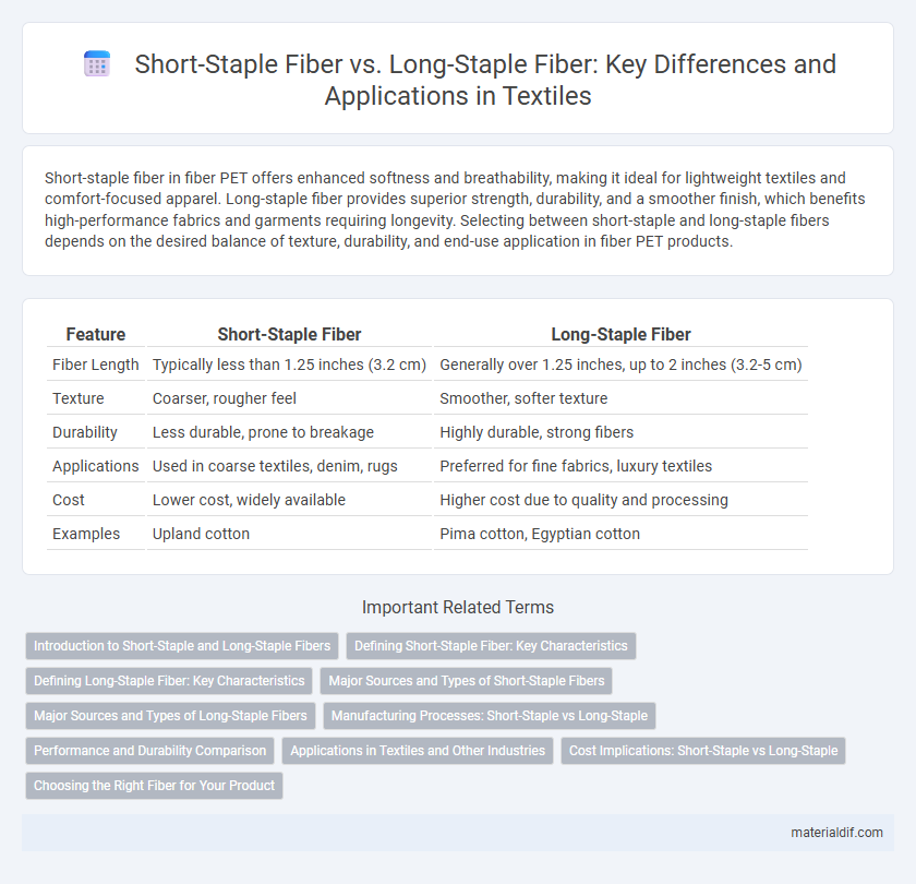 Short-Staple Fiber vs. Long-Staple Fiber: Key Differences and Applications in Textiles
