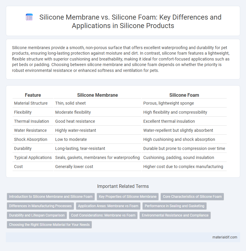 Silicone Membrane vs. Silicone Foam: Key Differences and Applications in Silicone Products