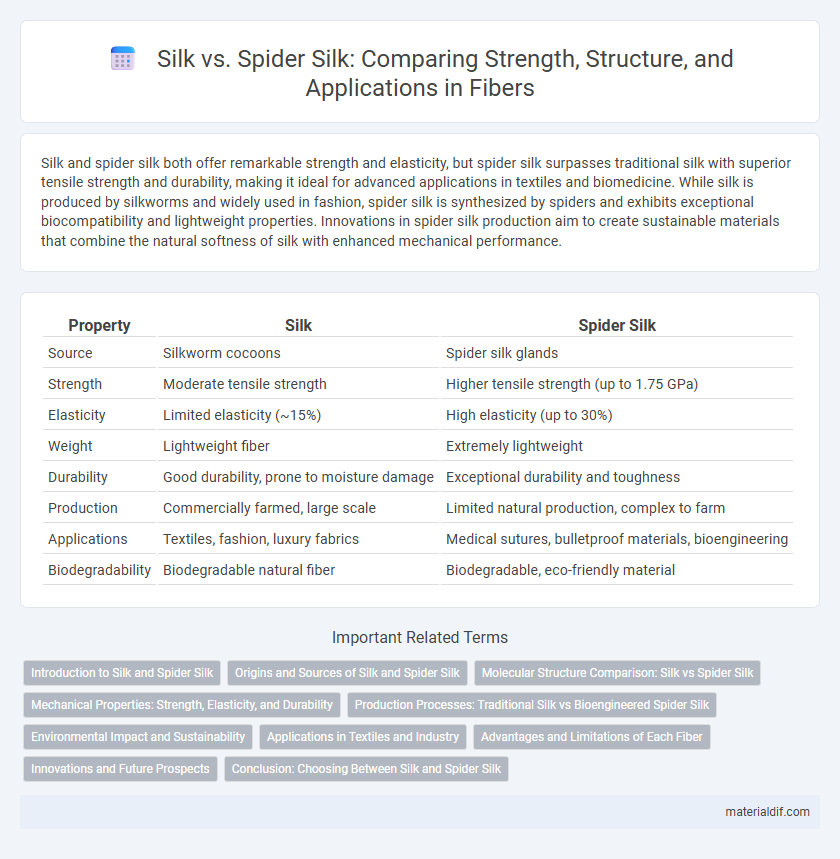 Silk vs. Spider Silk: Comparing Strength, Structure, and Applications in Fibers