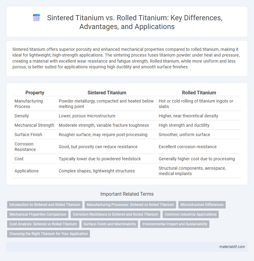 Sintered Titanium vs. Rolled Titanium: Key Differences, Advantages, and Applications
