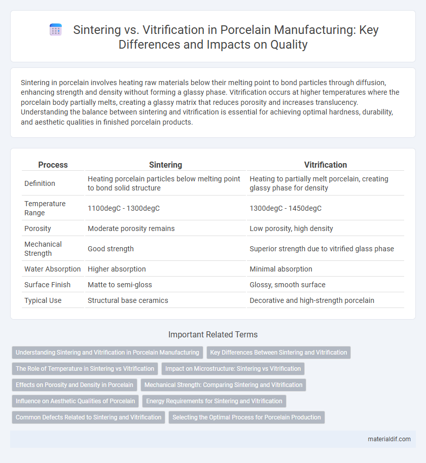 Sintering vs. Vitrification in Porcelain Manufacturing: Key Differences and Impacts on Quality