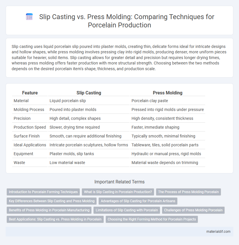 Slip Casting vs. Press Molding: Comparing Techniques for Porcelain Production