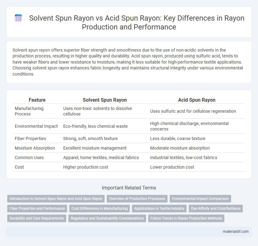 Solvent Spun Rayon vs Acid Spun Rayon: Key Differences in Rayon Production and Performance