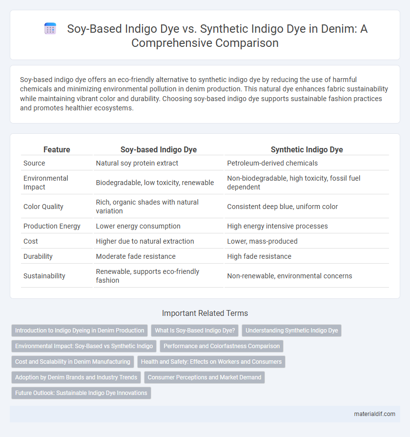Soy-Based Indigo Dye vs. Synthetic Indigo Dye in Denim: A Comprehensive Comparison